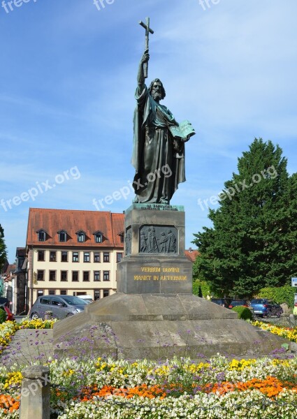 Fulda Boniface Statue Cross Holy