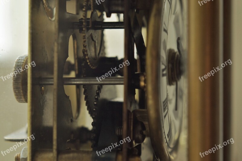 Machine Clock Wheels Time Mechanical