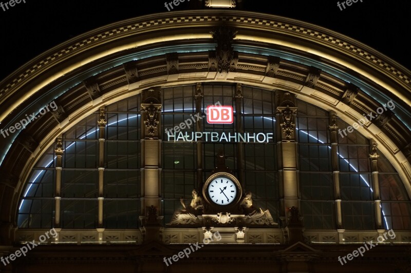 Frankfurt Railway Station Central Station Architecture Deutsche Bahn