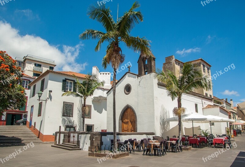 Portugal Madeira Funchal Church Old Town