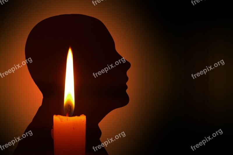 Head Person Candle Bill Light