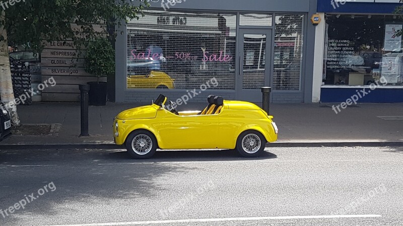 Fiat 500 Noddy Car Cool Free Photos