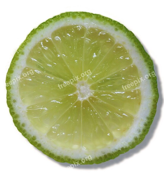 Lime Slice Of Lime Sour Citrus Fruit Background