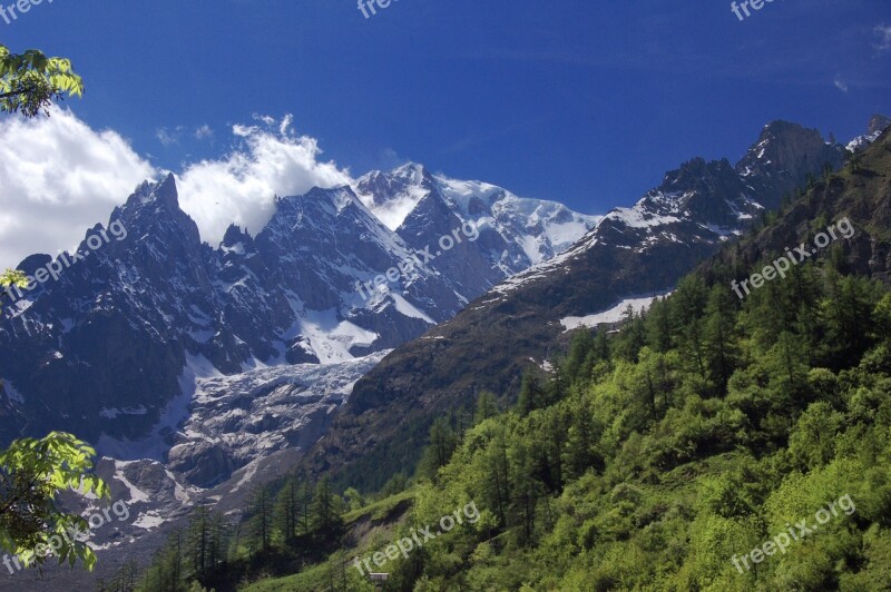 Valle D'aosta Italian Republic Switzerland Piedmont Western Alps