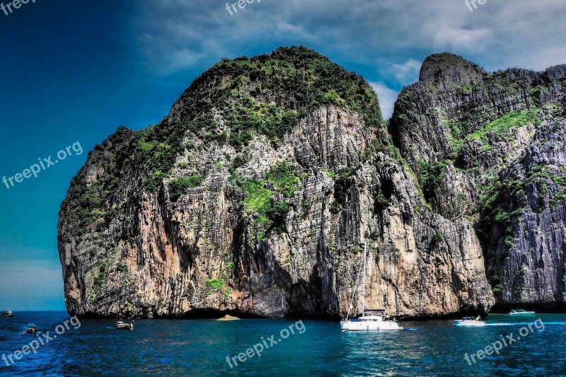 Phi Phi Island Thailand Sea Ocean