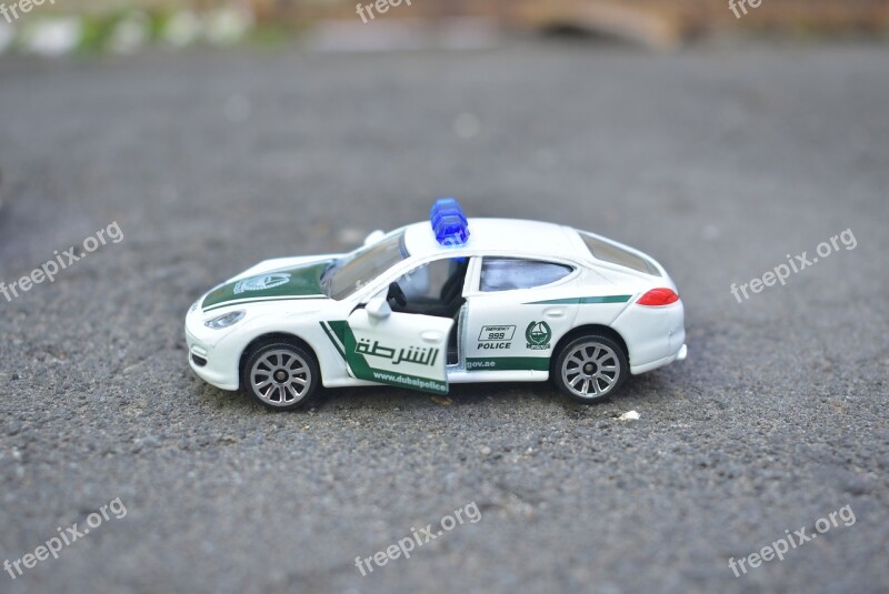 Miniature Car Diecast Police Vehicle