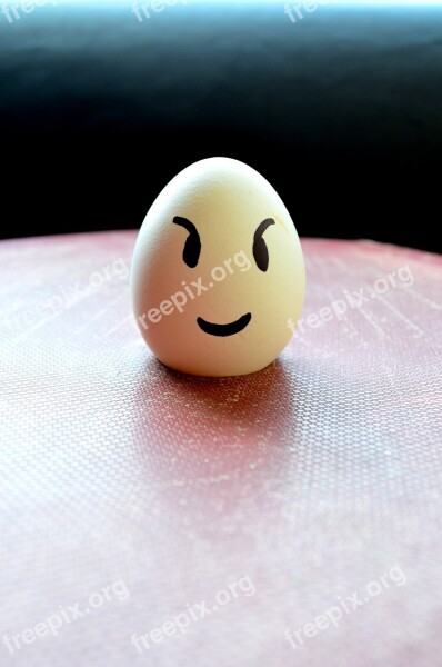 Egg Evil Smiley Emoticon Face