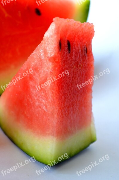 Watermelon Melon Cut Fruits Sliced