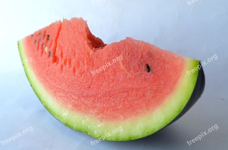 Watermelon Melon Cut Fruits Sliced