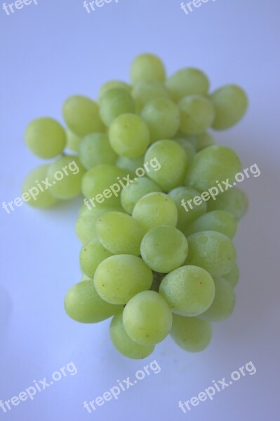 Grapes Green Fruit Healthy Food