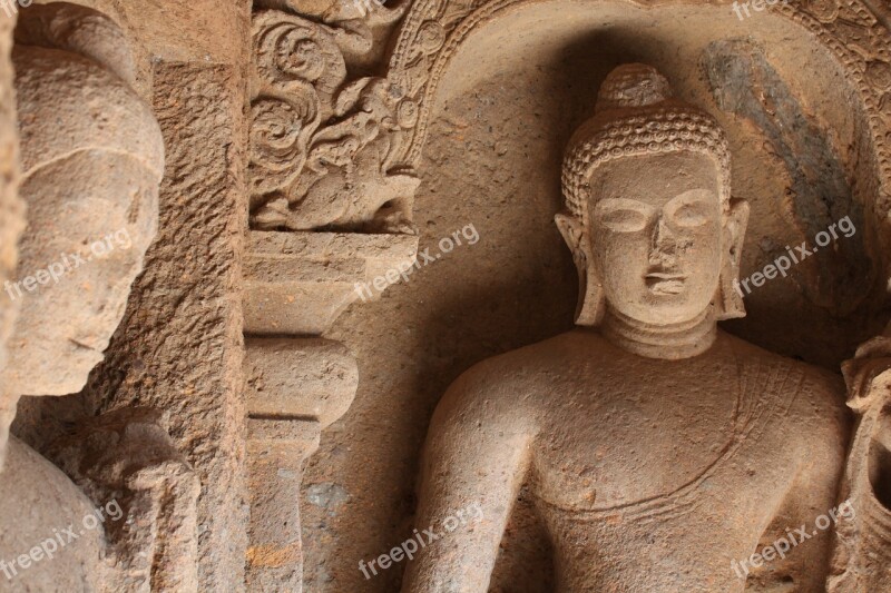 Gautam Buddha Buddhism Figures Stone Carvings