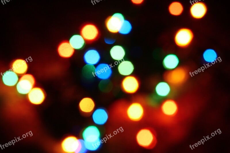 Bokeh Night Lights Blurry Orbs