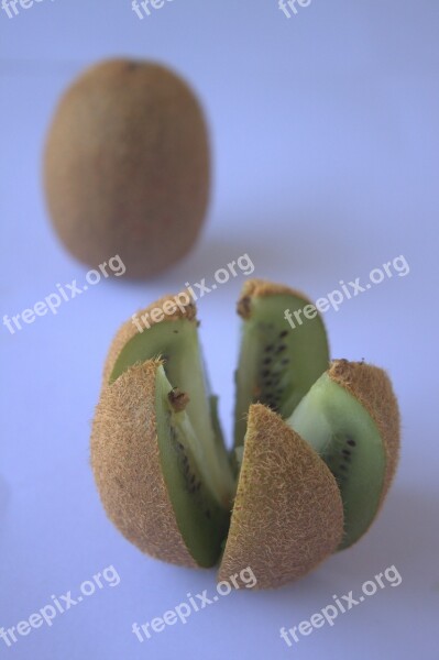 Kiwi Fruit Cut Healthy Food