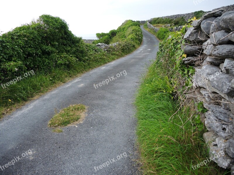 Winding Road Inisheer Ireland Free Photos