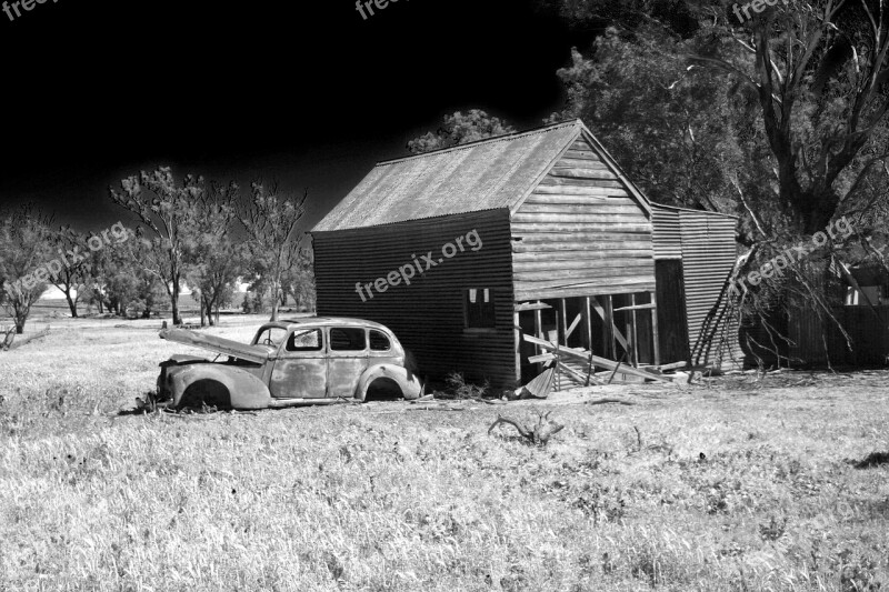 Farmhouse Abandoned Monteagle Rural Countryside