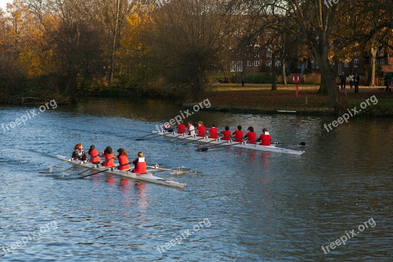 Junior Oarsmen Rowing Boat Rowing Sports Activity