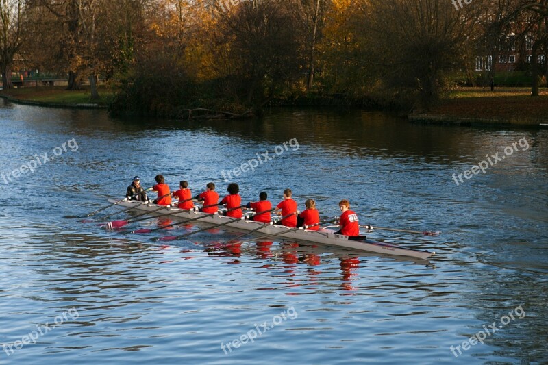 Junior Oarsmen Rowing Boat Rowing Sports Activity