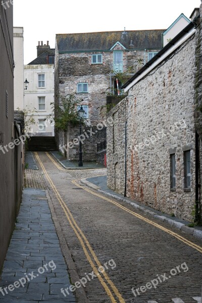 Plymouth Devon Narrow Street Stone