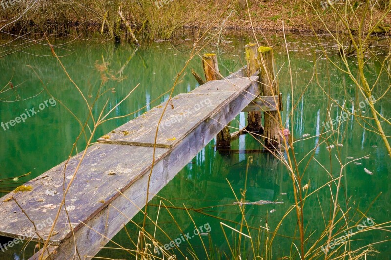 Web Lake Pond Landscape Nature