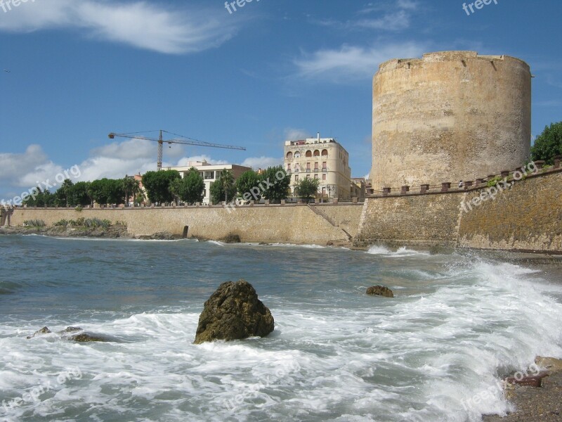 Alghero Sardinia Coast Historically Italy