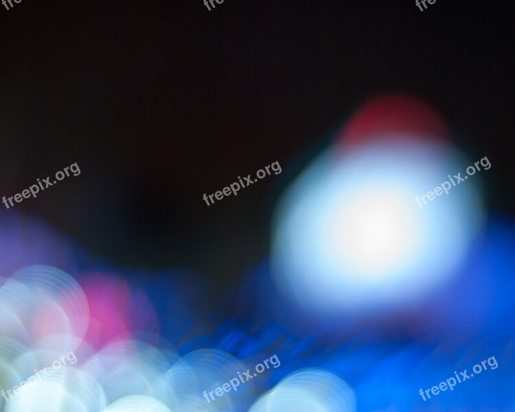 Bokeh Background Lights Black Blue