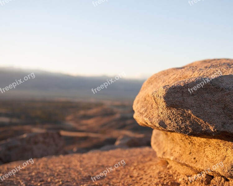 Rock Colorado Landscape Afternoon Earth