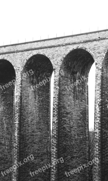 Viaduct Bridge Architecture Arches Stone