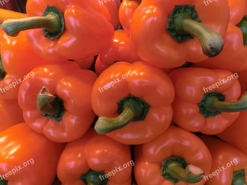 Paprika Orange Vegetables Healthy Free Photos