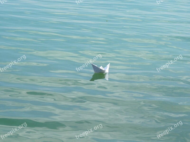 Papierschiff Water Boat Ship Fold