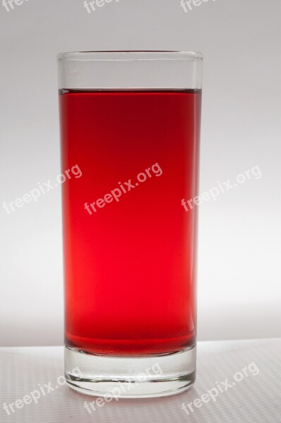 Beverage Glass Red Drink Liquid