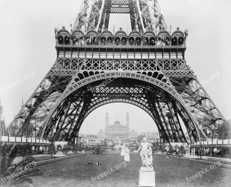 Eiffel Tower Vintage Paris Retro Europe