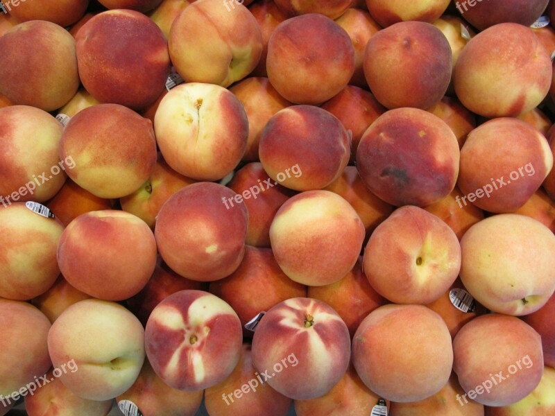 Peaches Fresh Fruit Sweet Ripe