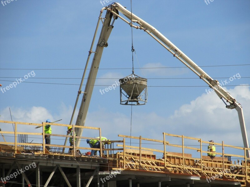 Construction Site Cement Crane Pump