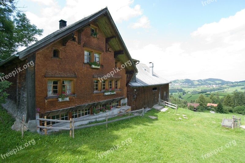 Alps Hut Mountain House Sky