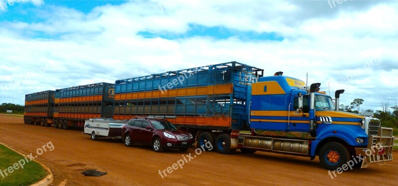 Road Train Truck Transportation Comparison Big