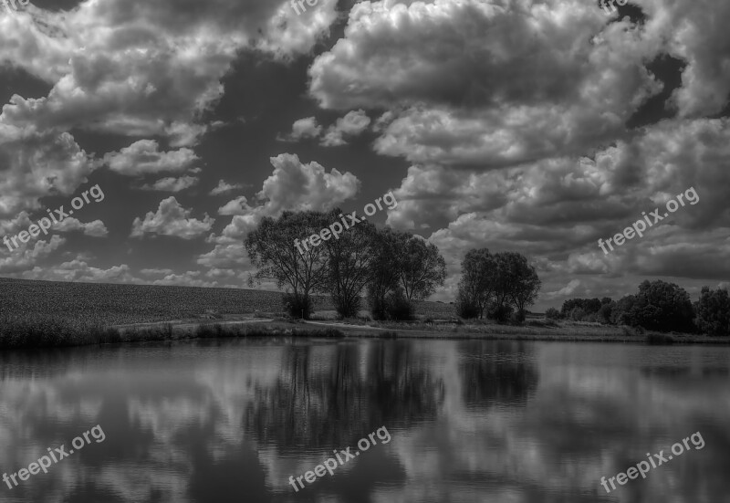 Lake Clouds Water Sky Nature