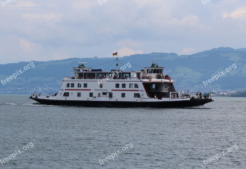 Ferry Lake Constance Car Ferry Friedrichshafen Regular Services