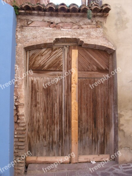 Door Wood Old House Architecture