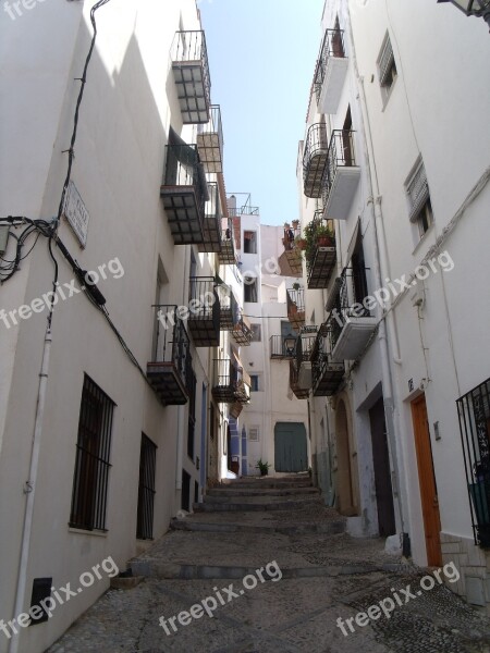 Streets Corners Spain Alleys Empedrado