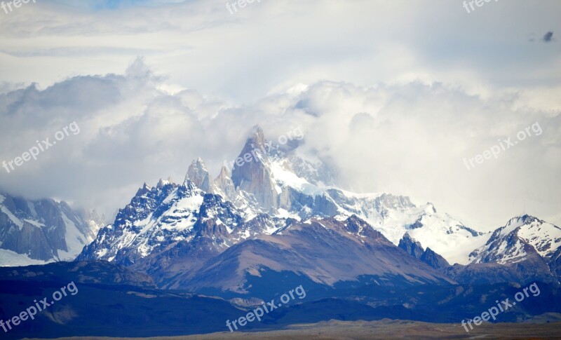 Patagonia Peaks Neves Mountain Nature