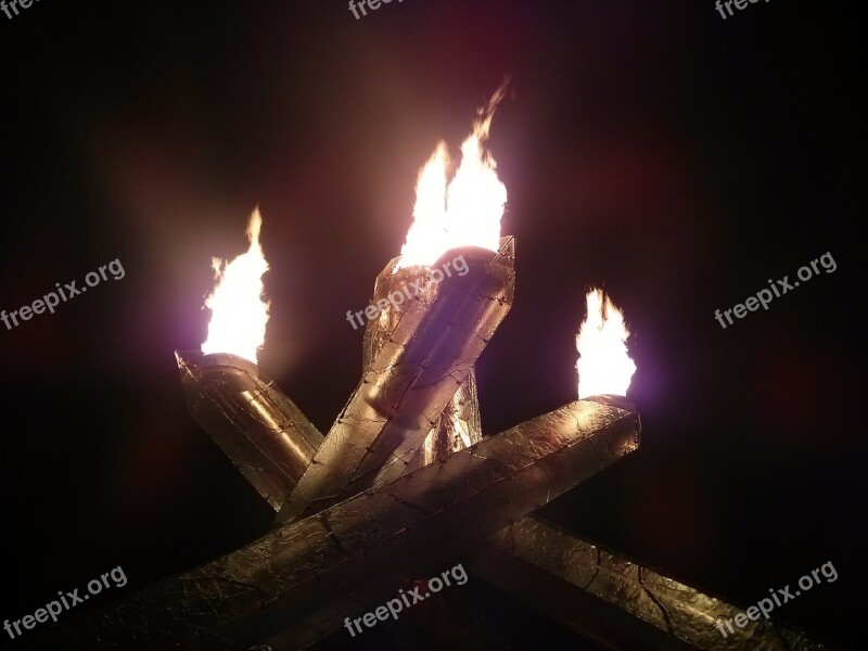 Olympics Vancouver Torch Flame Cauldron