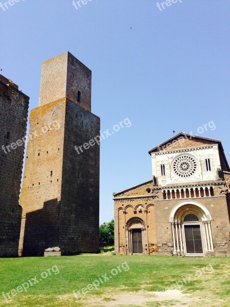 Italy Church Rhaeto Romanic Building Tower