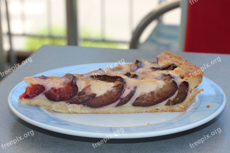 Plum Cake Cake Shortcrust Pastry Piece Of Cake Baker