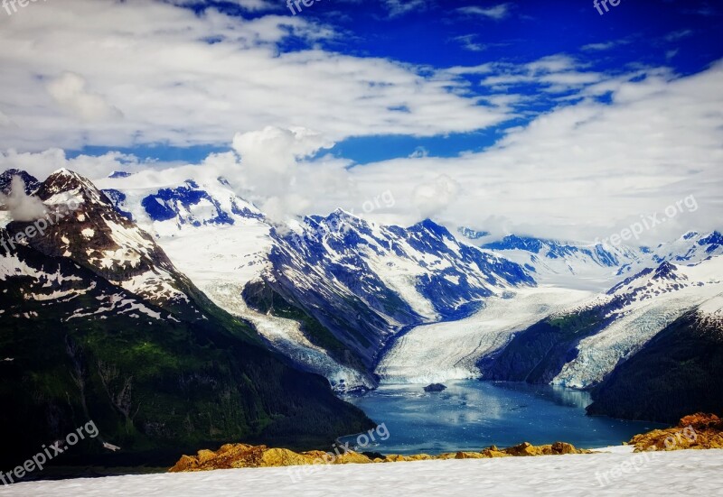 Prince William Sound Alaska Fjord Glaciers Ice