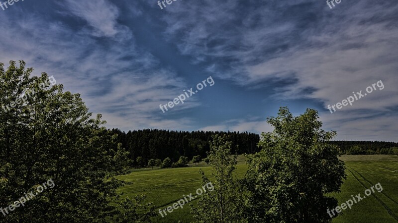 Nature Sky Dramatic Gloomy Blue