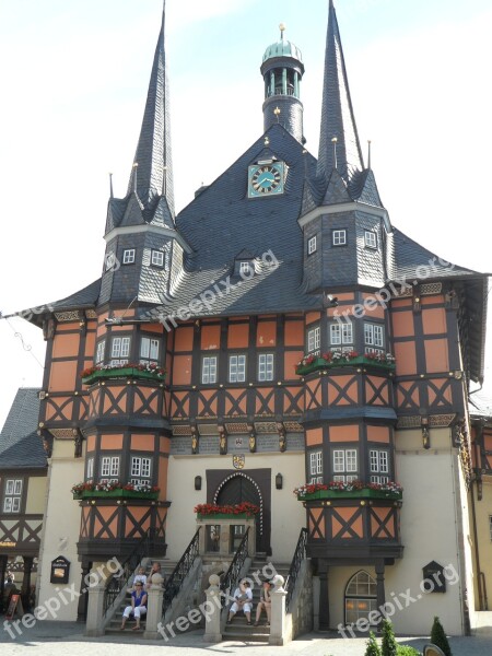 Vernigerode Germany The Town Hall Building Monument