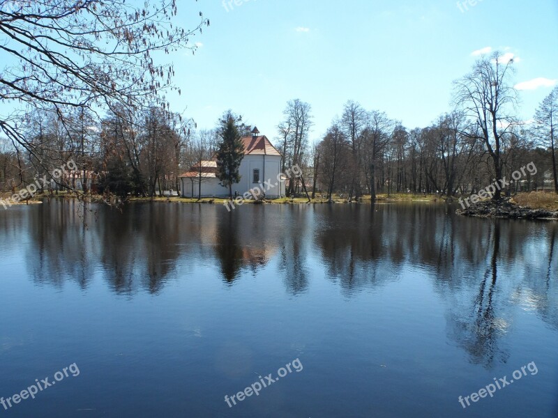 Zwierzyniec Poland Landscape Water Scenery