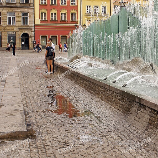 Wroclaw Fountain Fountain Wrocław Water The Market