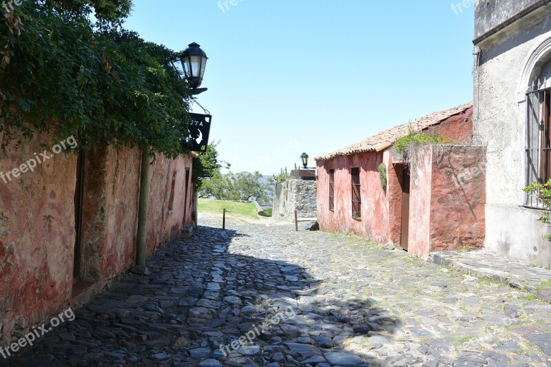 Corner Houses Ancient Ruins Stone