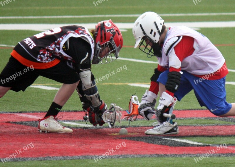 Lacrosse Player Face-off Team Sport Team